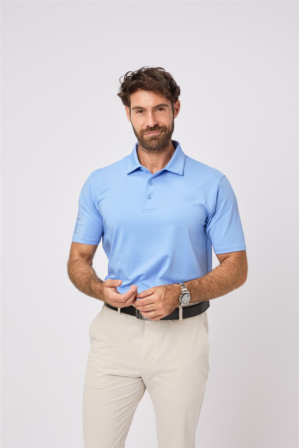 Bullock Polo Shirt- Lavender / Small-Lavender / Medium-Lavender / Large-Lavender / X-Large-Lavender / XX-Large- Oscar Jacobson Golf