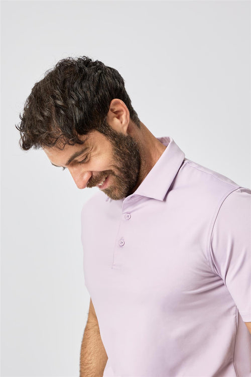 Bullock Polo Shirt  - Lavender / Small  - Oscar Jacobson Golf