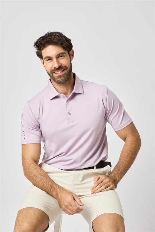 Bullock Polo Shirt  - Lavender / Small  - Oscar Jacobson Golf