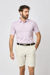 Bullock Polo Shirt- Lavender / Small-Lavender / Medium-Lavender / Large-Lavender / X-Large-Lavender / XX-Large- Oscar Jacobson Golf