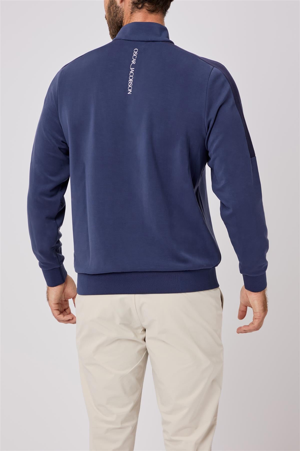 Drew Second Layer  - Navy / Small  - Oscar Jacobson Golf