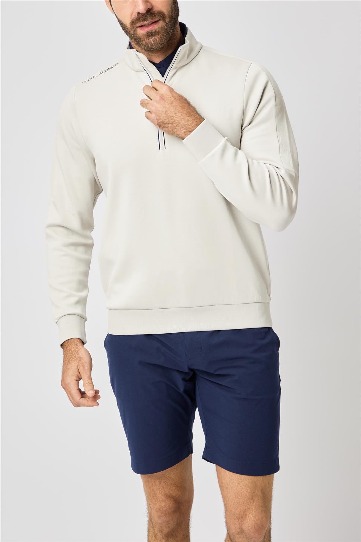 Drew Second Layer  - Navy / Small  - Oscar Jacobson Golf