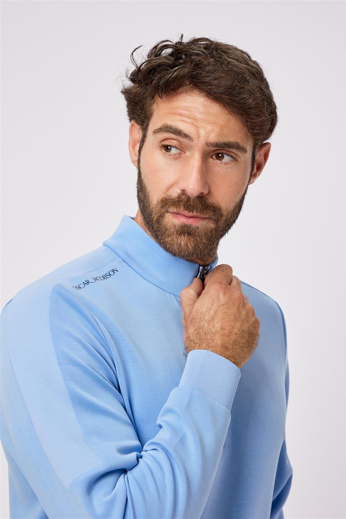 Drew Second Layer  - Dodger Blue / Small  - Oscar Jacobson Golf