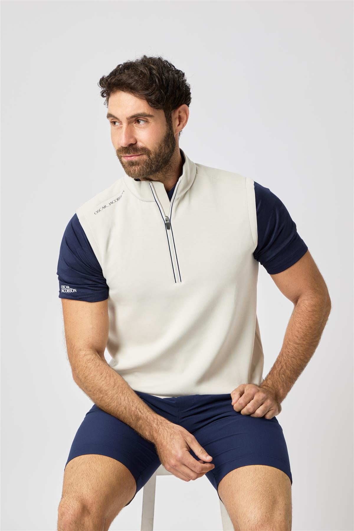 Drew Second Layer  - Dodger Blue / Small  - Oscar Jacobson Golf