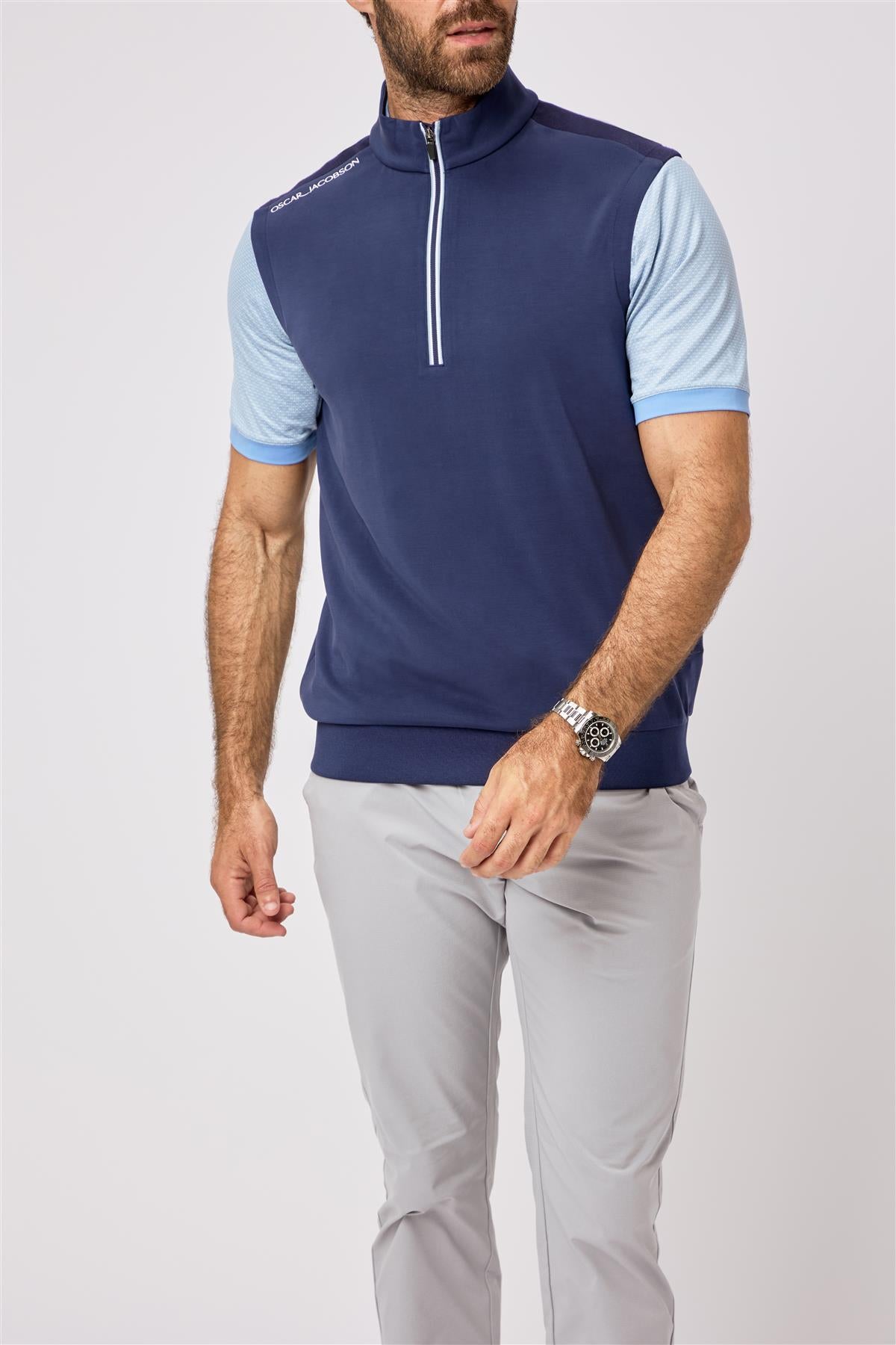 Drew Second Layer  - Dodger Blue / Small  - Oscar Jacobson Golf