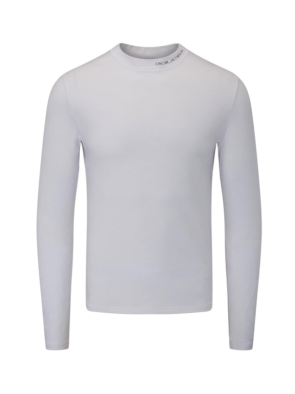 Hampton Debossed Camo Compression Base Layer- White / XX-Large- Oscar Jacobson Golf