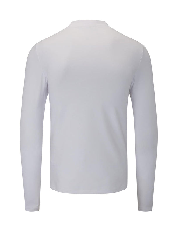 Hampton Debossed Camo Compression Base Layer- White / Small- Oscar Jacobson Golf