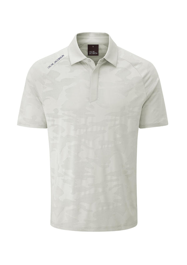 Herald Polo Shirt- Aluminium / Small-Aluminium / Medium-Aluminium / Large-Aluminium / X-Large-Aluminium / XX-Large- Oscar Jacobson Golf