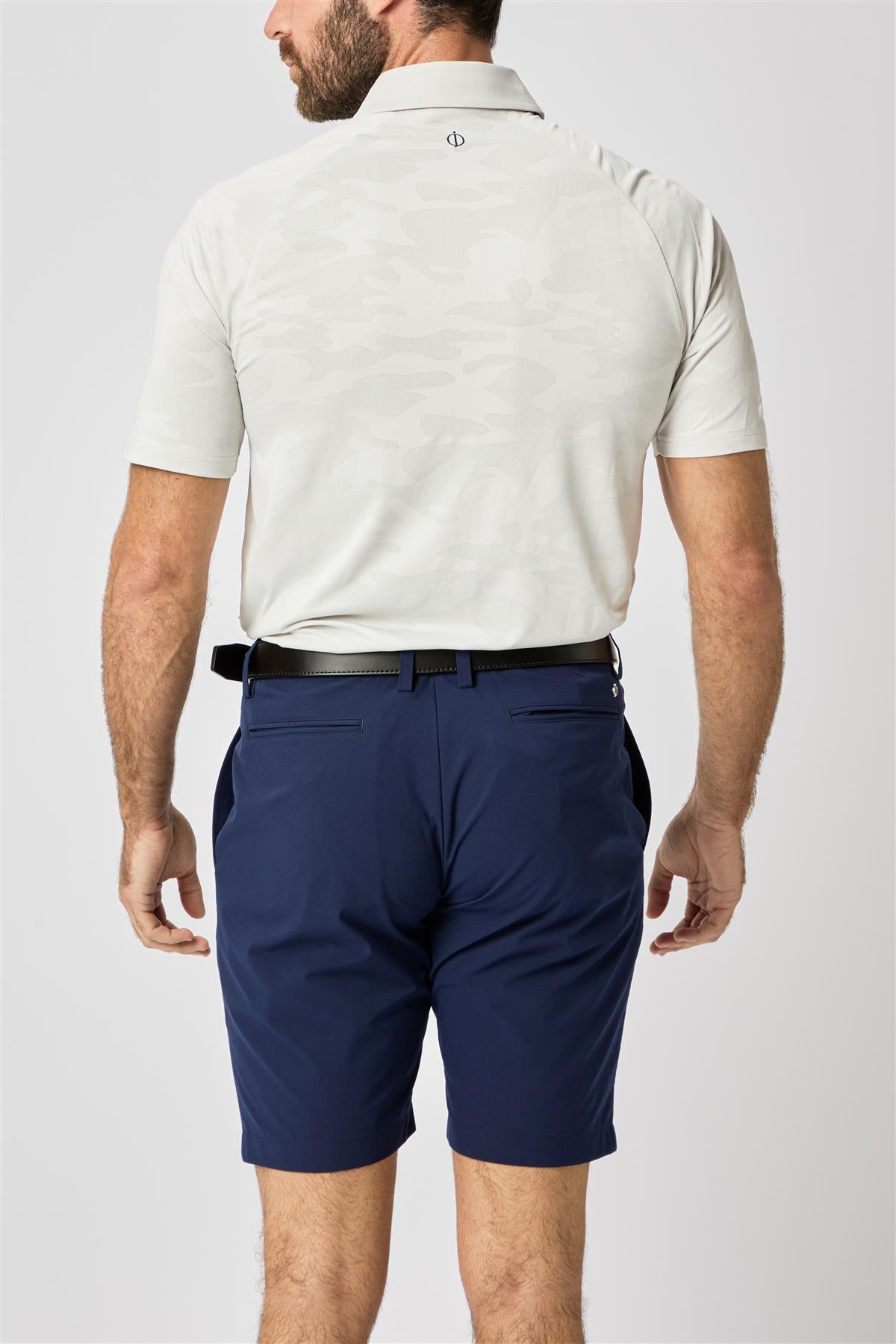 Herald Polo Shirt  - Aluminium / Small  - Oscar Jacobson Golf