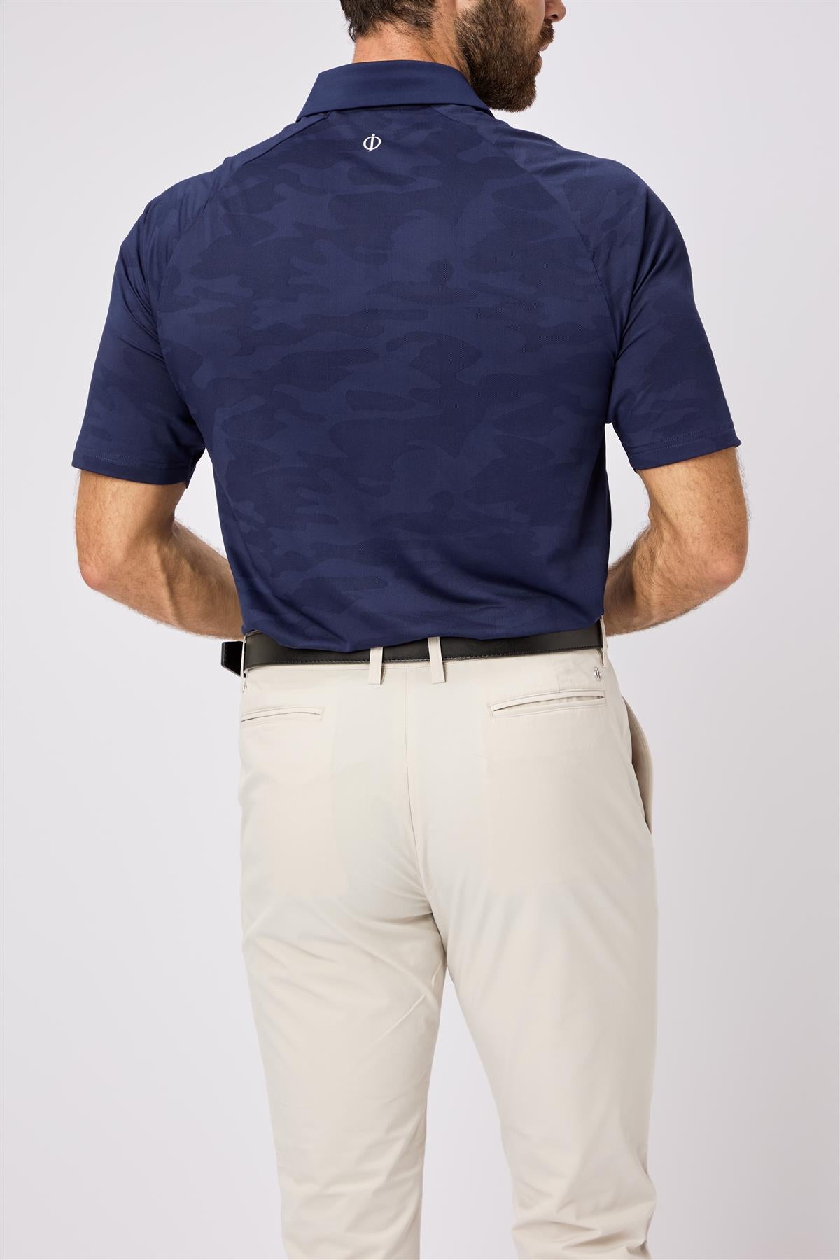 Herald Polo Shirt  - Aluminium / Small  - Oscar Jacobson Golf