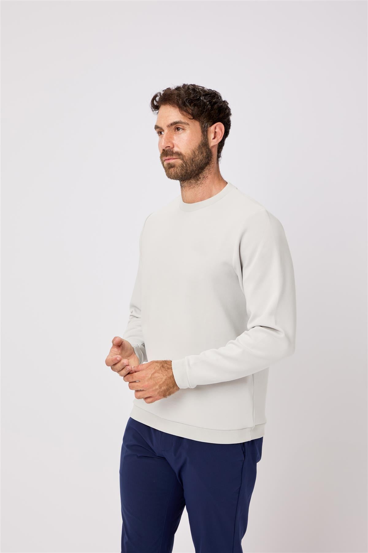 Johnstone Crew Neck Pullover  - Dodger Blue / Small  - Oscar Jacobson Golf