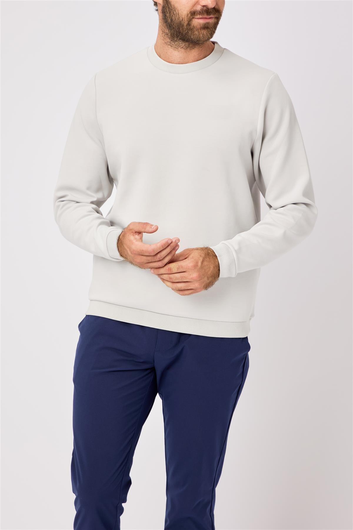 Johnstone Crew Neck Pullover  - Dodger Blue / Small  - Oscar Jacobson Golf