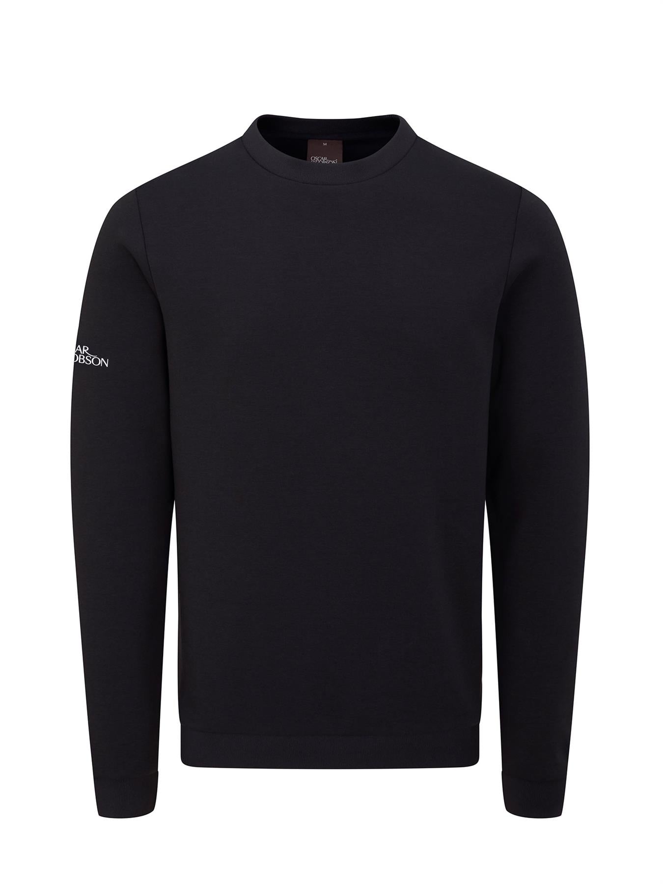 Johnstone Crew Neck Pullover  - Black / XX-Large  - Oscar Jacobson Golf