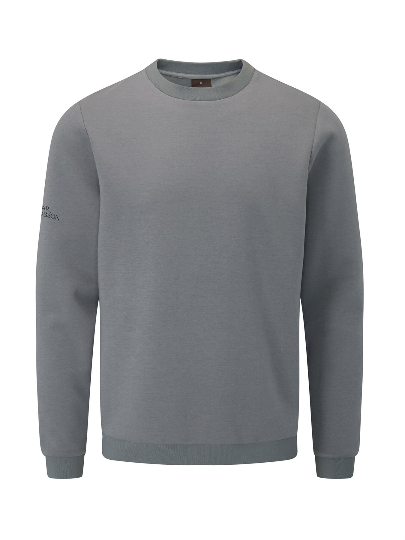 Johnstone Crew Neck Pullover  - Pewter / X-Large  - Oscar Jacobson Golf