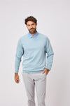 Johnstone Crew Neck Pullover- Dodger Blue / Small-Dodger Blue / Medium-Dodger Blue / Large-Dodger Blue / X-Large-Dodger Blue / XX-Large- Oscar Jacobson Golf