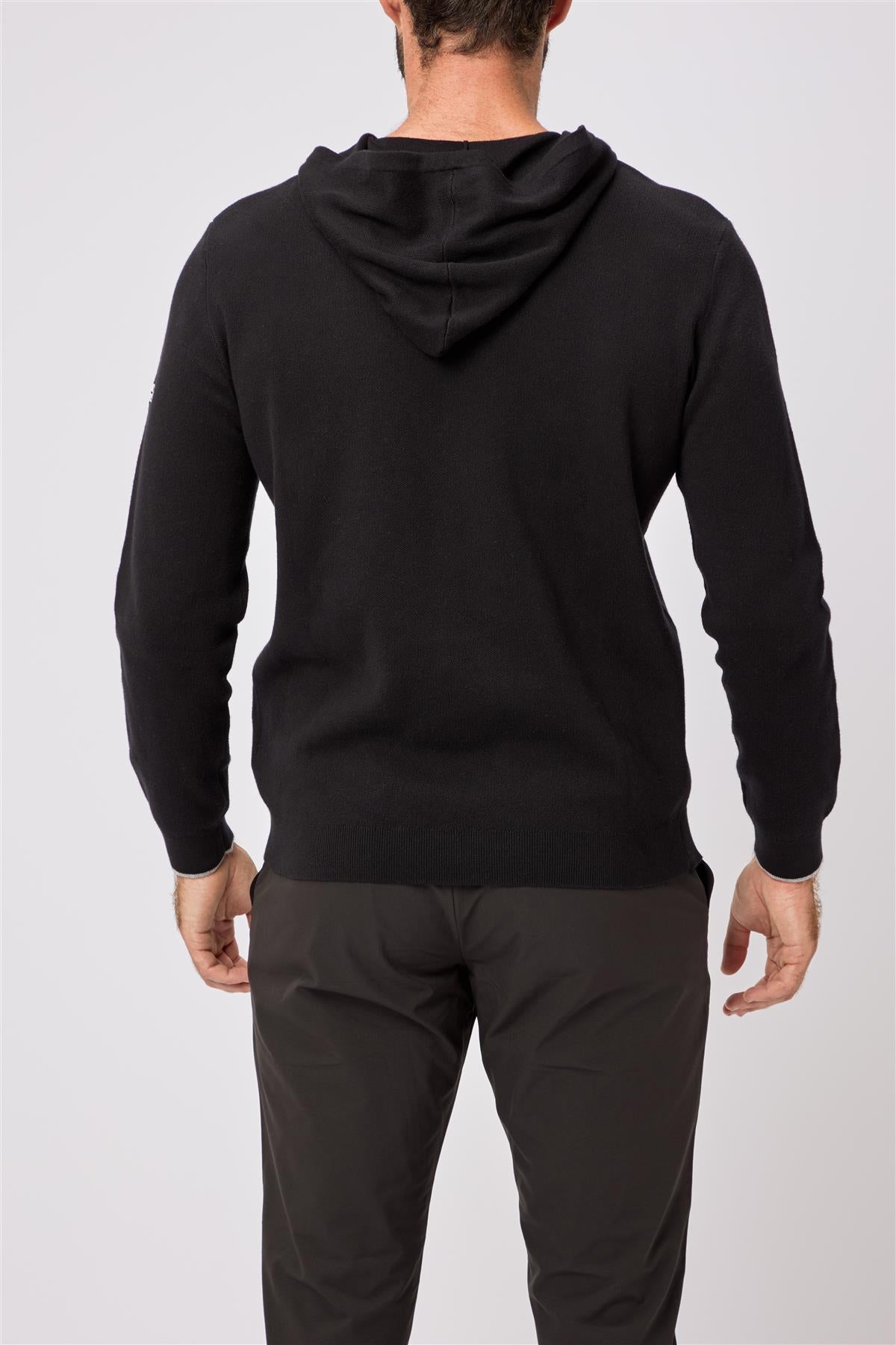 Kennedy Lightweight Knitted Hoodie  - Skyway / Small  - Oscar Jacobson Golf