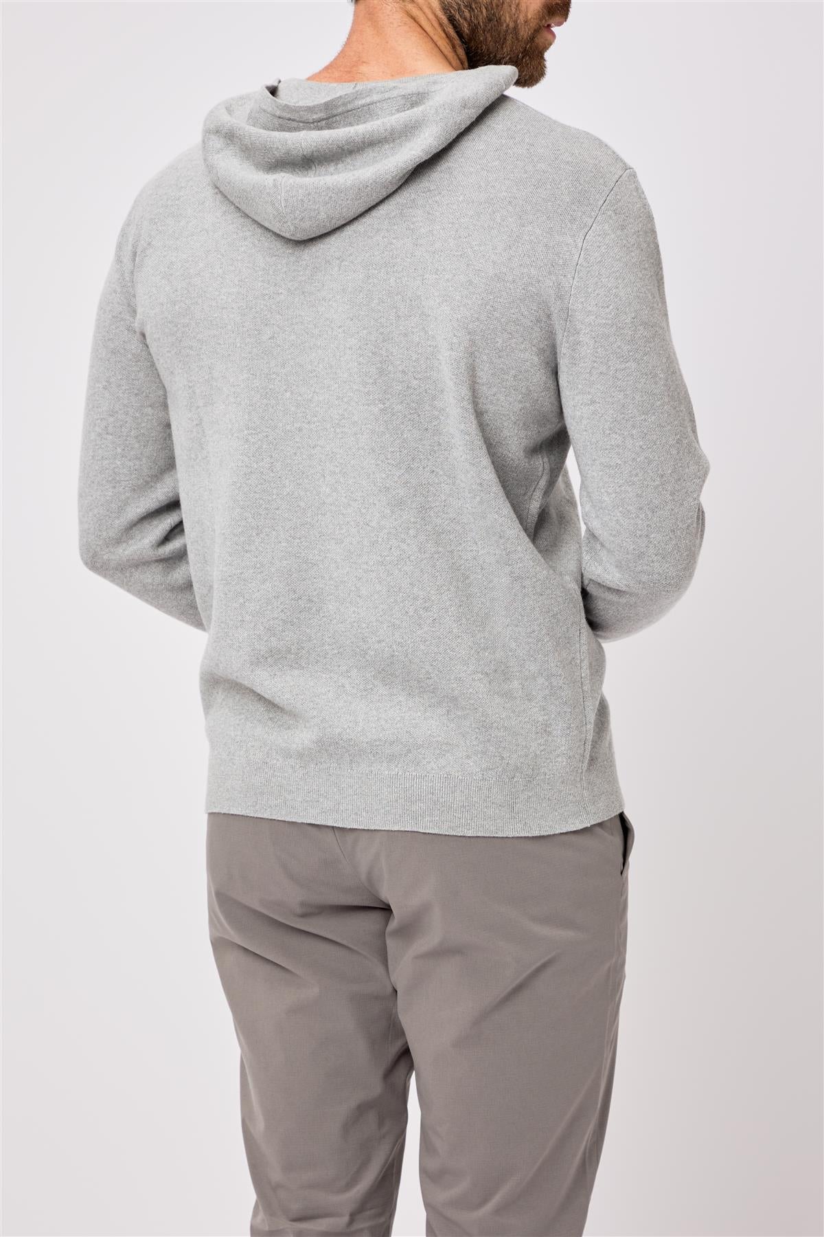 Kennedy Lightweight Knitted Hoodie  - Skyway / Small  - Oscar Jacobson Golf