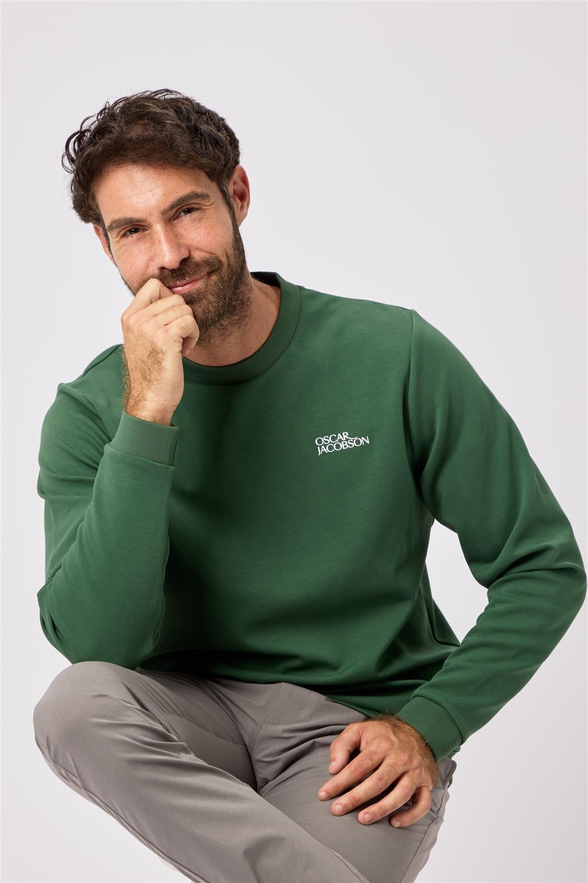 Kennedy Lightweight Knitted Hoodie  - Skyway / Small  - Oscar Jacobson Golf