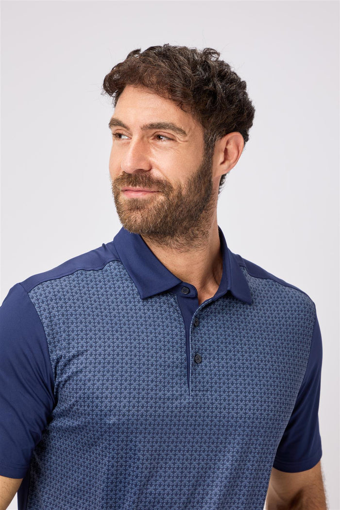 Kenson Polo Shirt  - Navy / Small  - Oscar Jacobson Golf