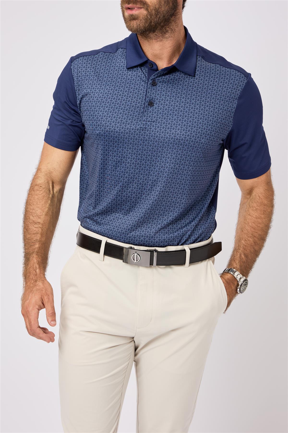 Kenson Polo Shirt  - Navy / Small  - Oscar Jacobson Golf