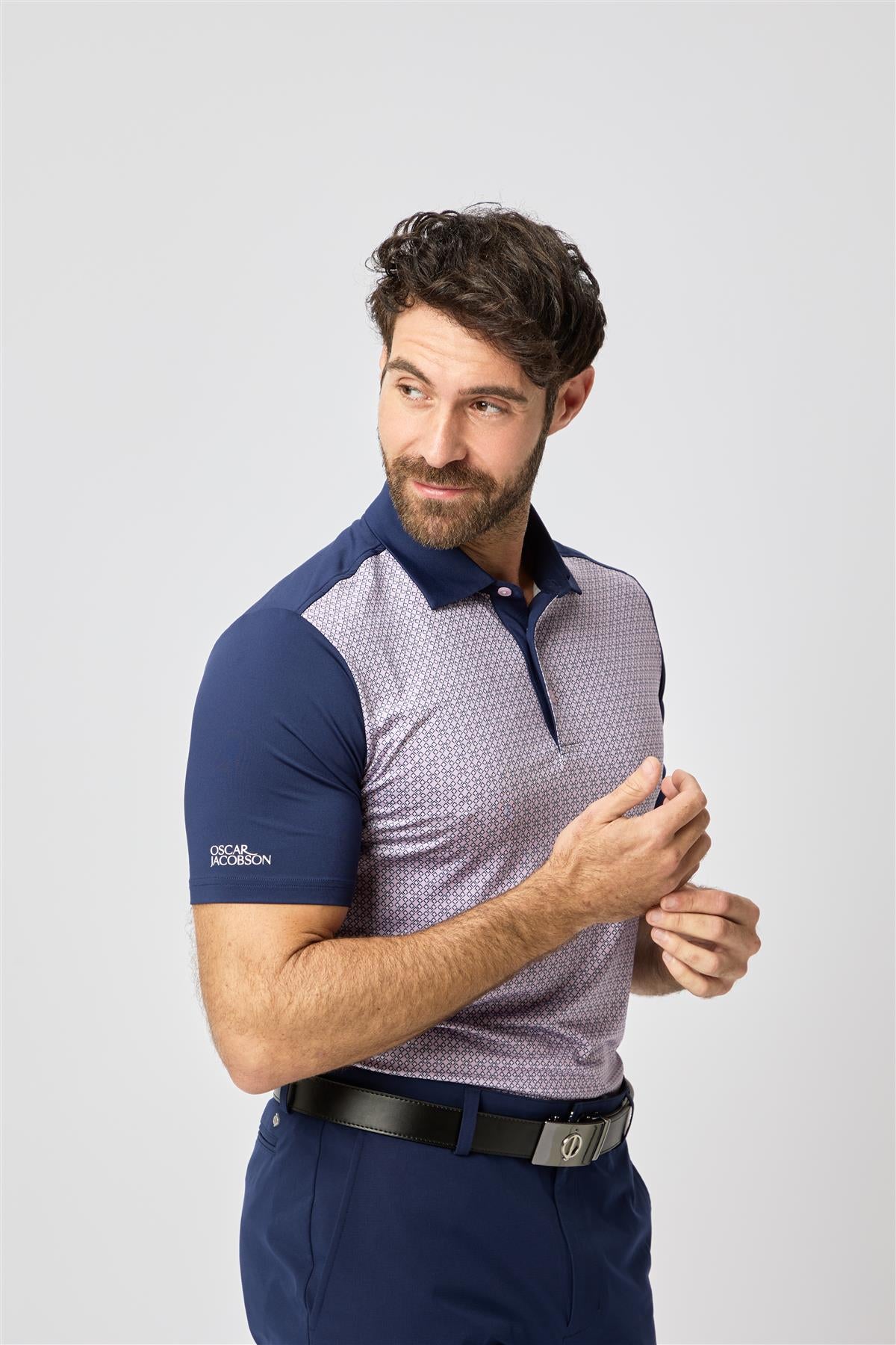 Kenson Polo Shirt  - Lavender / Small  - Oscar Jacobson Golf
