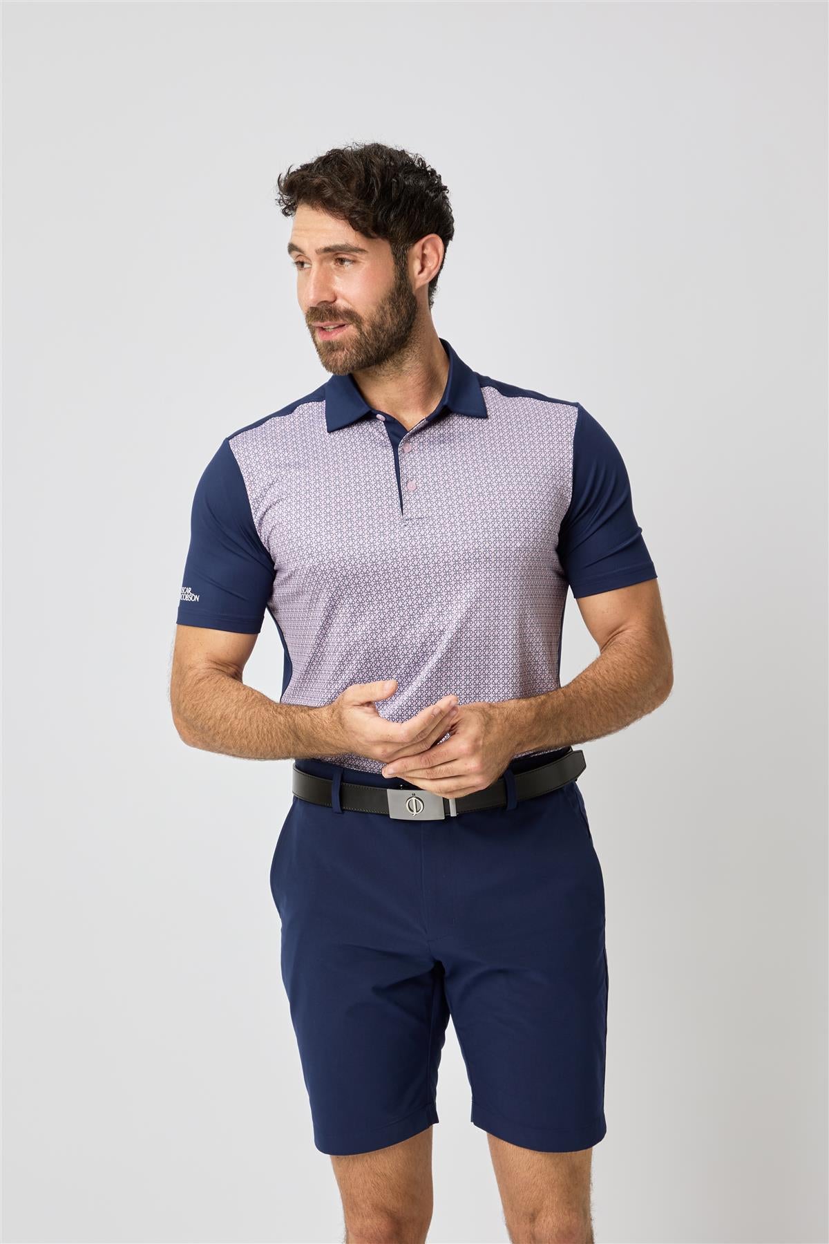 Kenson Polo Shirt  - Navy / Small  - Oscar Jacobson Golf