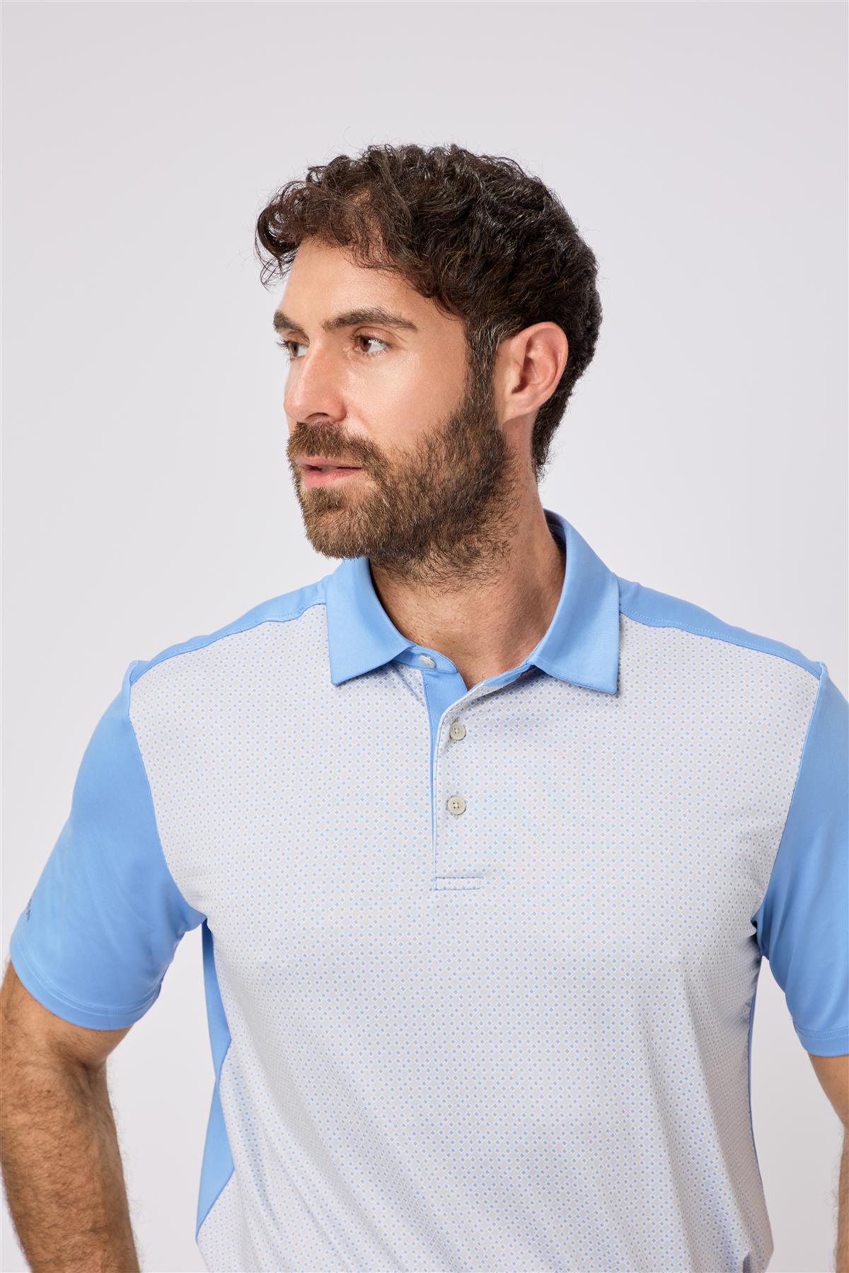 Kenson Polo Shirt  - Aluminium / Small  - Oscar Jacobson Golf