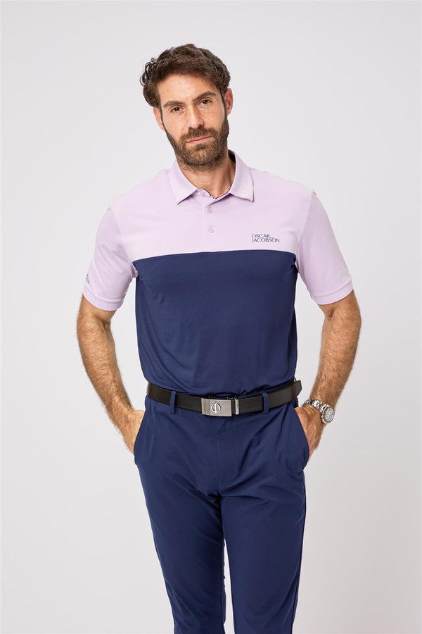 Matley II Polo Shirt- Aluminium / Small-Aluminium / Medium-Aluminium / Large-Aluminium / X-Large-Aluminium / XX-Large- Oscar Jacobson Golf