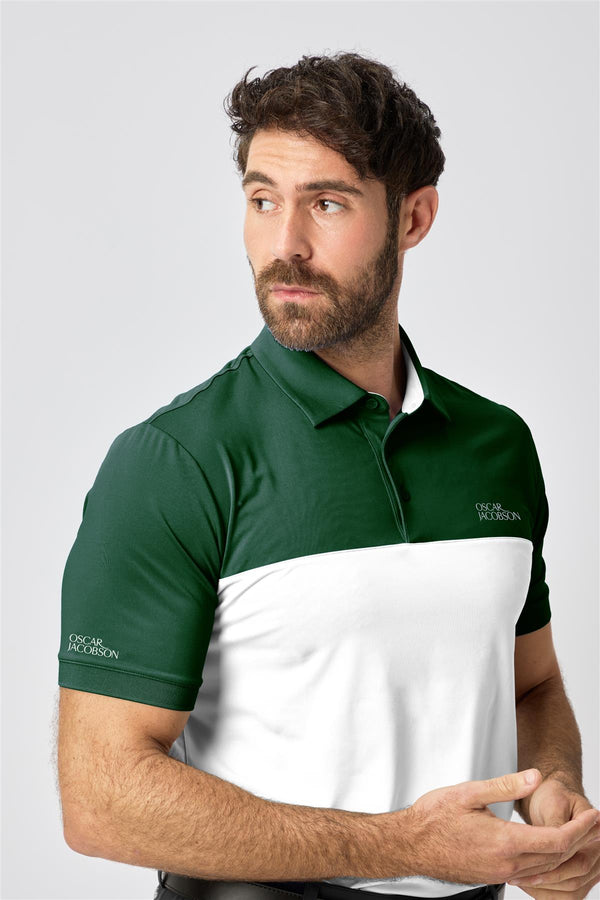 Matley II Polo Shirt- Aluminium / Small-Aluminium / Medium-Aluminium / Large-Aluminium / X-Large-Aluminium / XX-Large- Oscar Jacobson Golf
