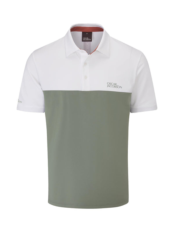 Matley Polo Shirt- Pewter / Small-Pewter / Medium-Pewter / Large-Pewter / X-Large-Pewter / XX-Large- Oscar Jacobson Golf