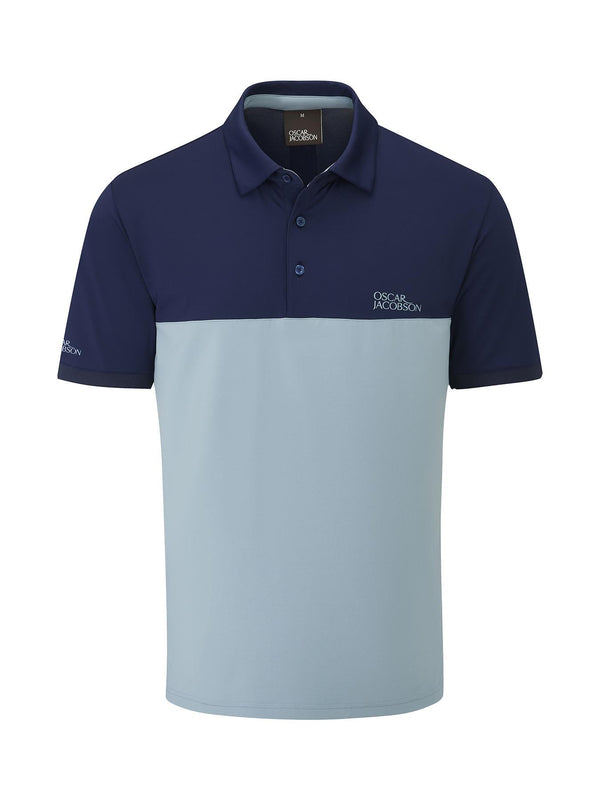 Matley Polo Shirt- Pewter / Small-Pewter / Medium-Pewter / Large-Pewter / X-Large-Pewter / XX-Large- Oscar Jacobson Golf