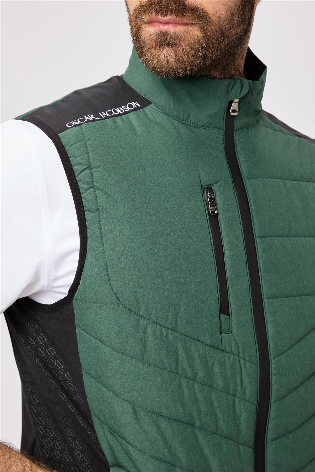 Oscar Jacobson Baynes Padded Gilet  - Aluminium / Small  - Oscar Jacobson Golf