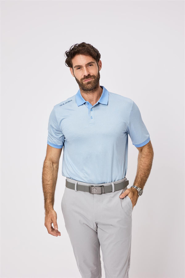 Regent Polo Shirt- Lavender / Medium-Lavender / Large-Lavender / Small-Lavender / X-Large-Lavender / XX-Large- Oscar Jacobson Golf