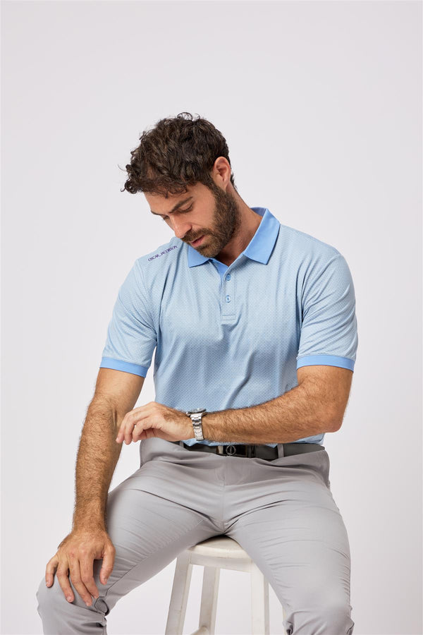 Regent Polo Shirt- Lavender / Medium-Lavender / Large-Lavender / Small-Lavender / X-Large-Lavender / XX-Large- Oscar Jacobson Golf