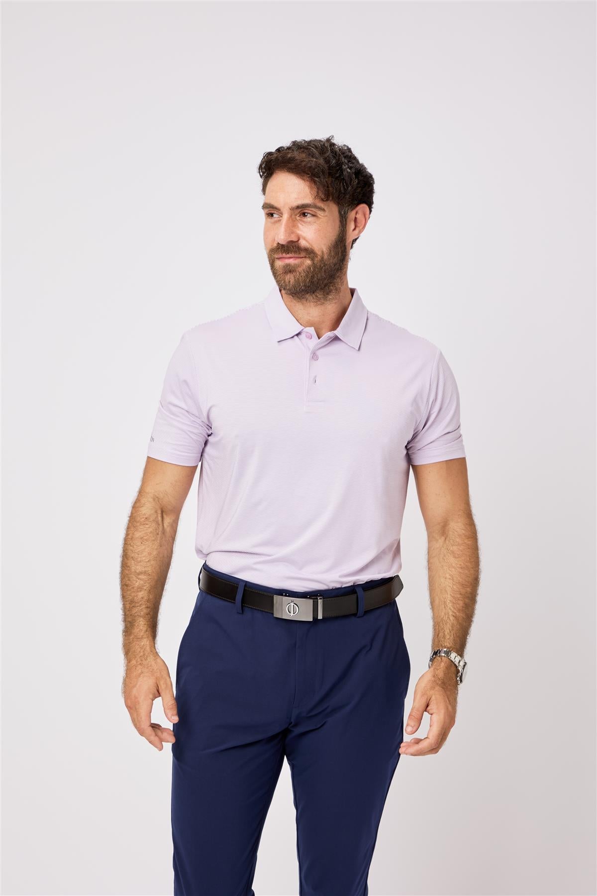Stoneleigh Polo Shirt  - Lavender / Small  - Oscar Jacobson Golf