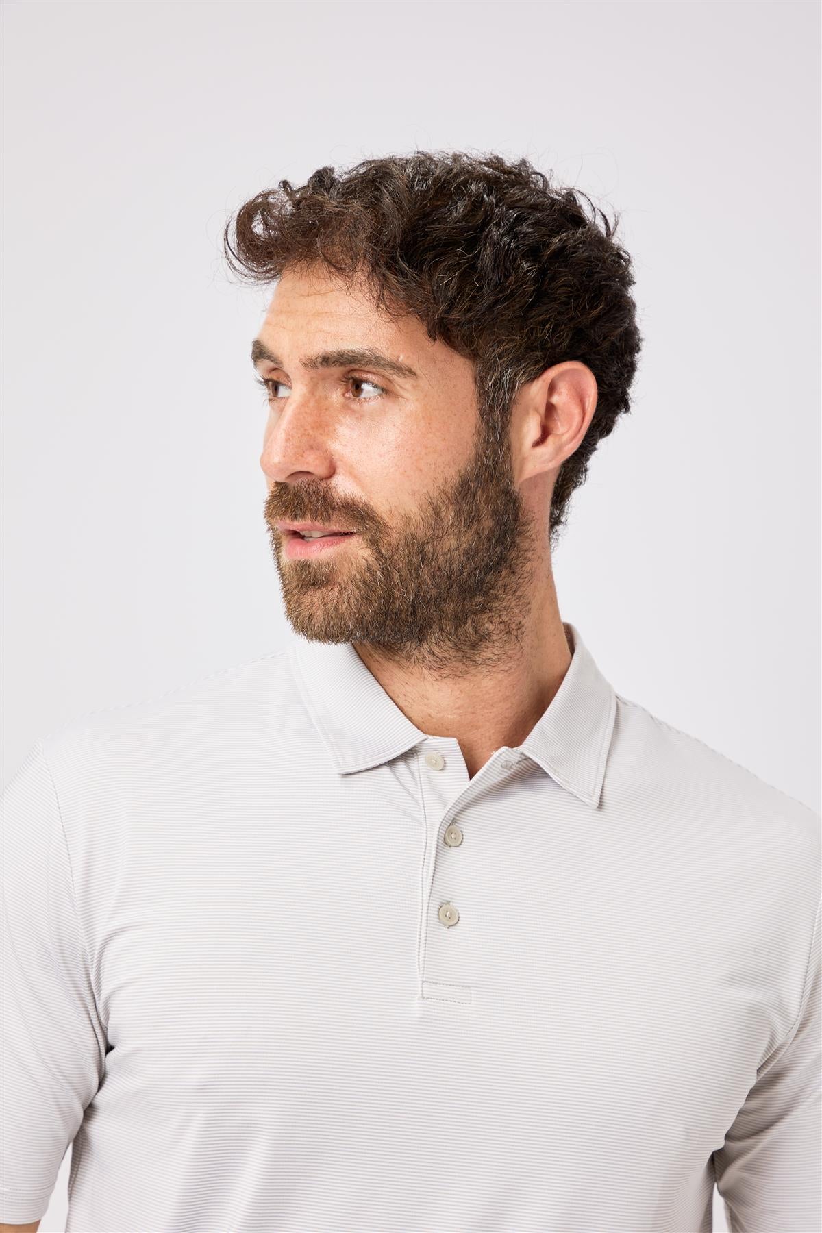 Stoneleigh Polo Shirt  - Aluminium / Small  - Oscar Jacobson Golf