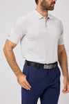 Stoneleigh Polo Shirt- Aluminium / Small-Aluminium / Medium-Aluminium / Large-Aluminium / X-Large-Aluminium / XX-Large- Oscar Jacobson Golf