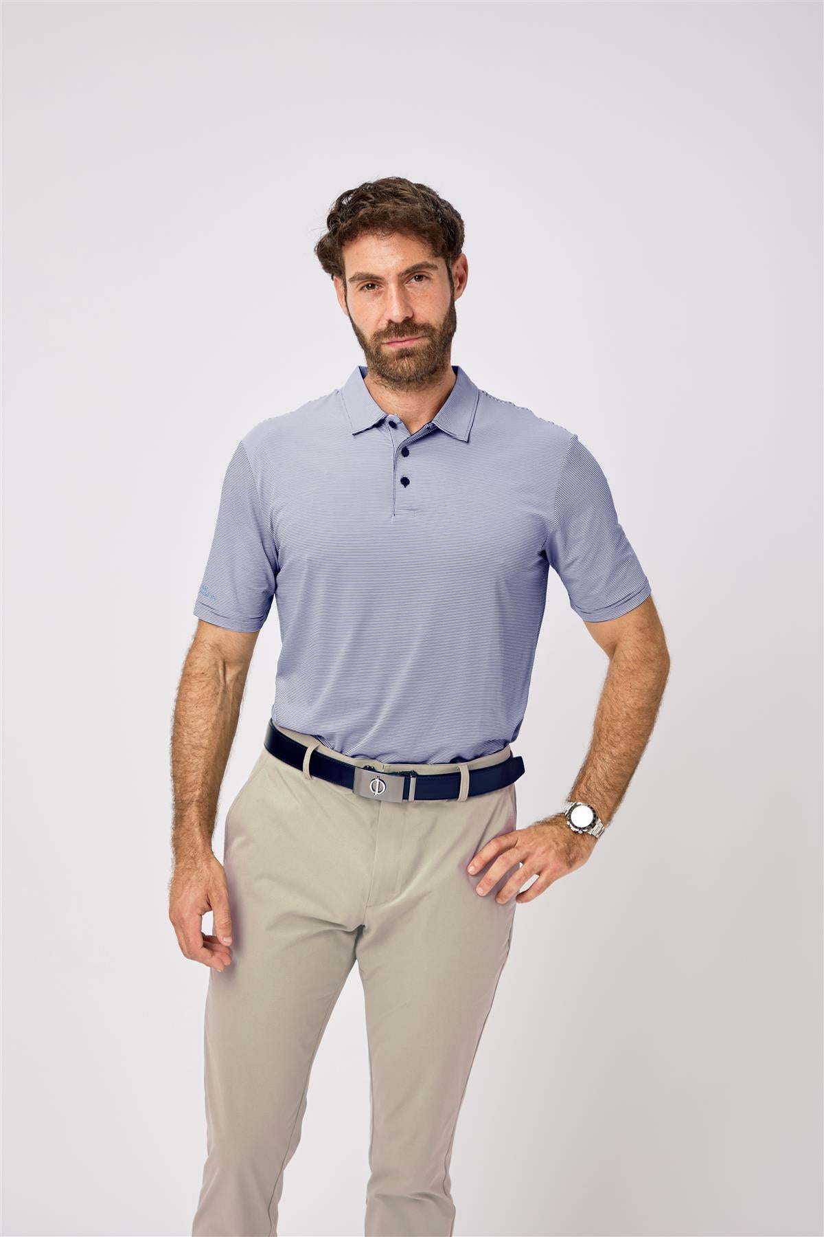 Stoneleigh Polo Shirt  - Lavender / Small  - Oscar Jacobson Golf