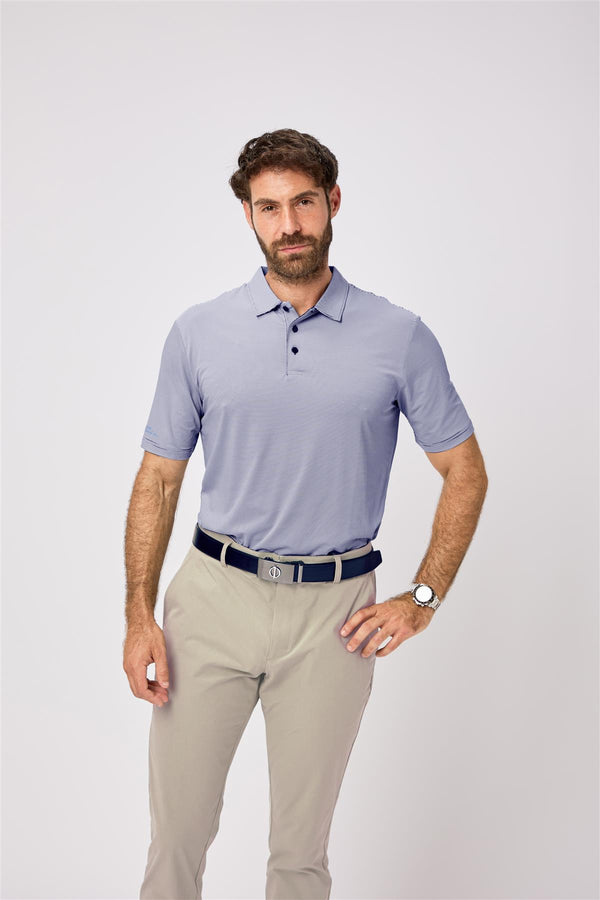 Stoneleigh Polo Shirt- Lavender / Small-Lavender / Medium-Lavender / Large-Lavender / X-Large-Lavender / XX-Large- Oscar Jacobson Golf