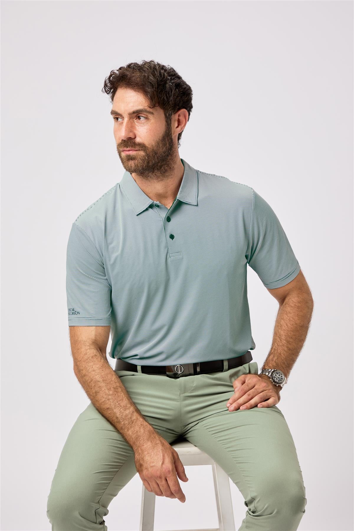 Stoneleigh Polo Shirt  - Pineneedle / Small  - Oscar Jacobson Golf