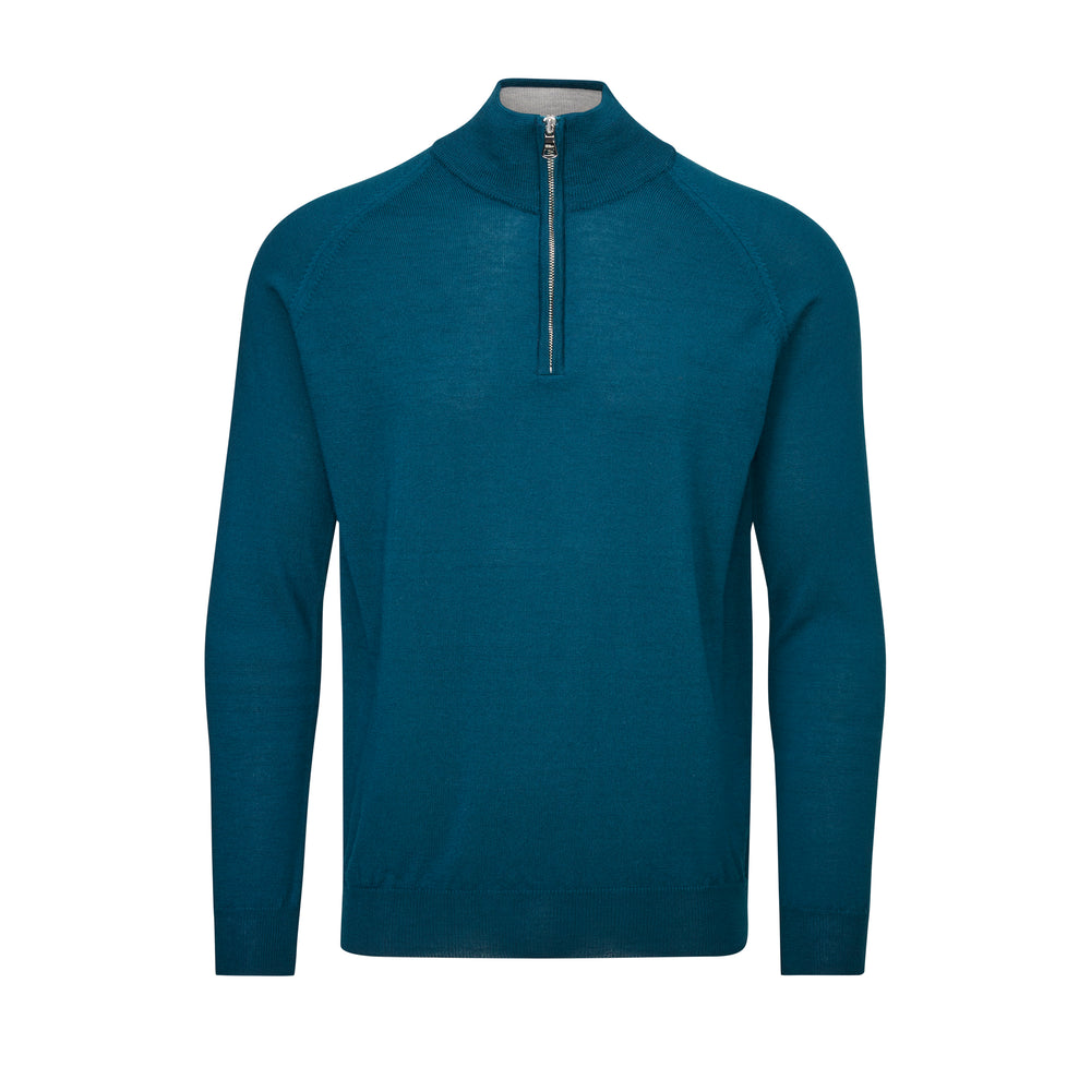 Warwick Merino Zip Neck Sweater