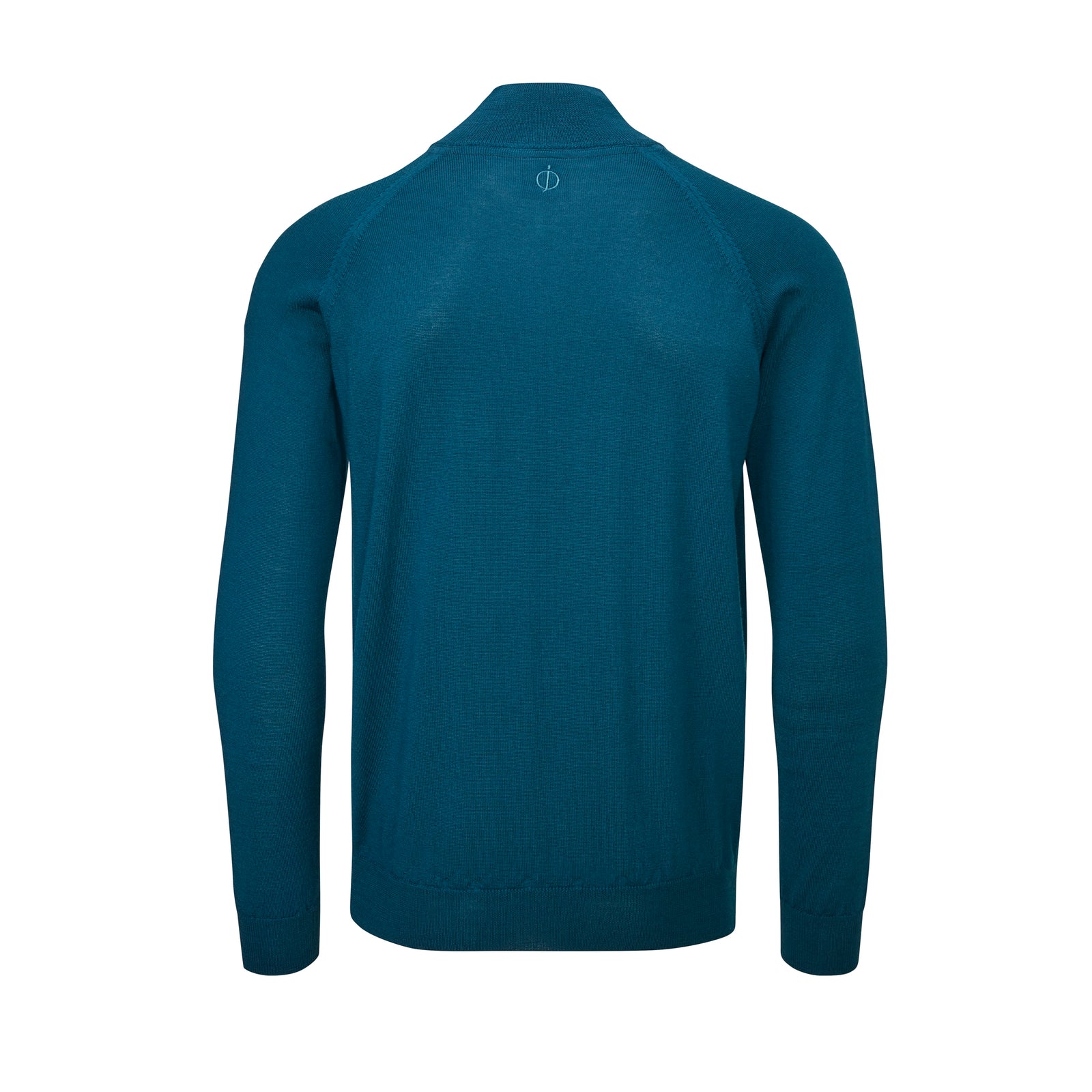 Warwick Pin Merino Zip Neck Sweater  - Dark Grey / Small  - Oscar Jacobson Golf