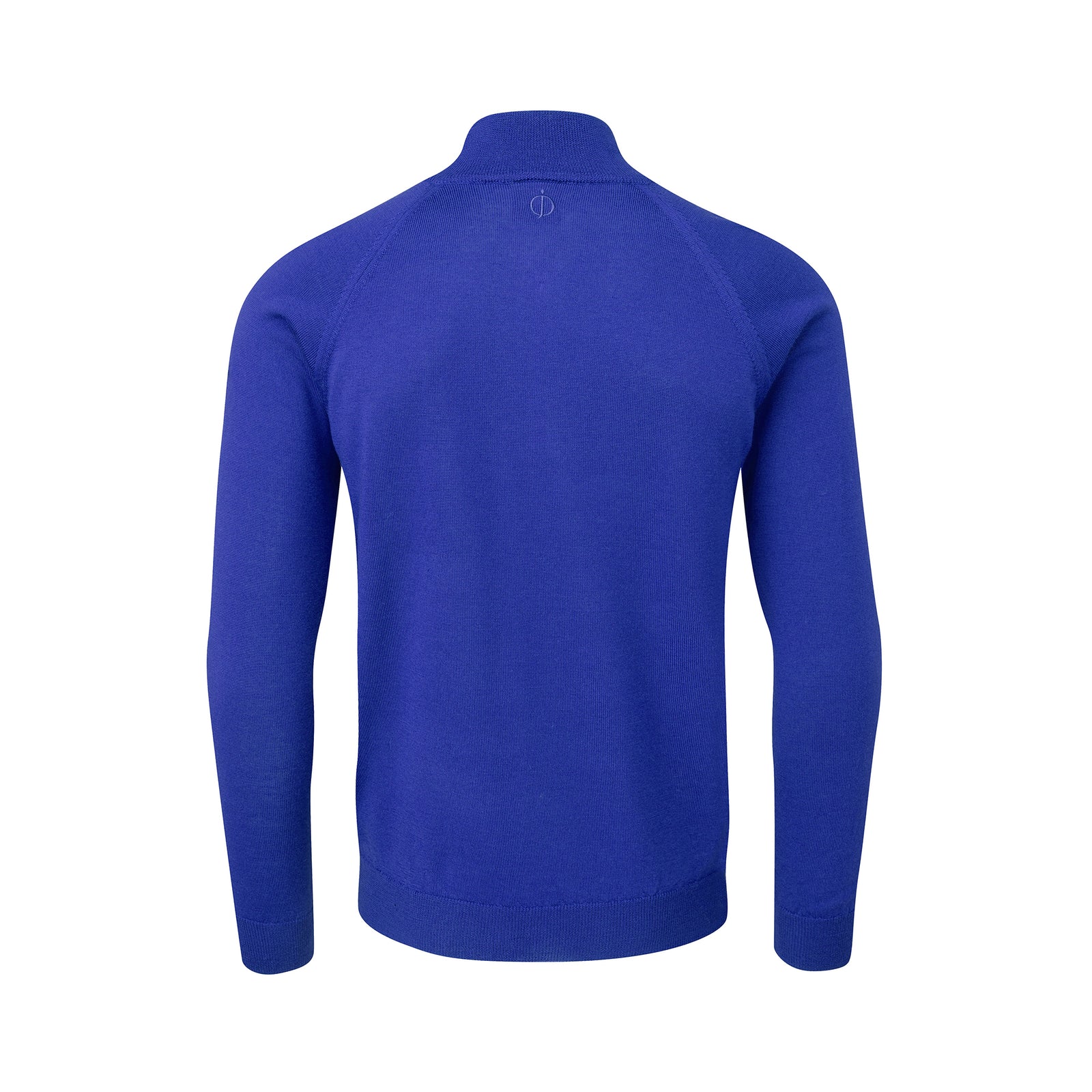 Warwick Pin Merino Zip Neck Sweater  - Dark Grey / Small  - Oscar Jacobson Golf