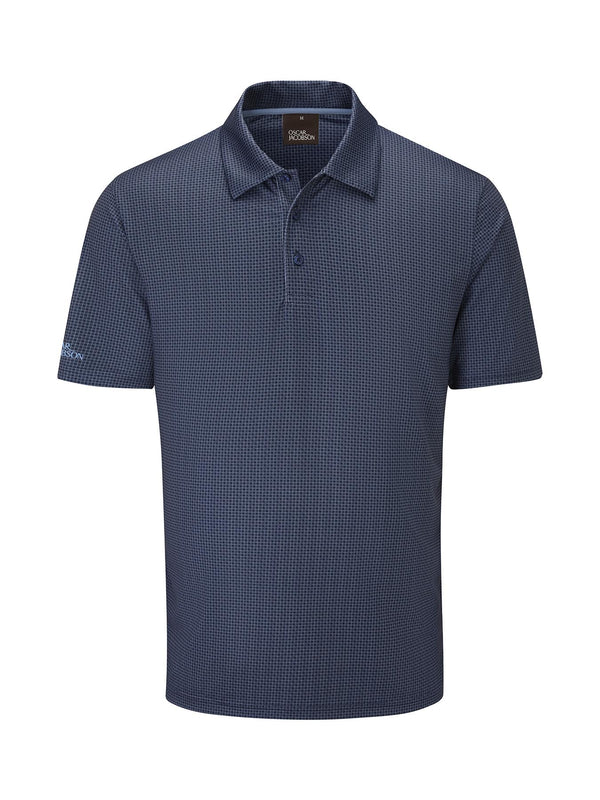 Mansfield Polo Shirt- Pewter / Small-Pewter / Medium-Pewter / Large-Pewter / X-Large-Pewter / XX-Large-Navy / Small-Navy / Medium-Navy / Large-Navy / X-Large-Navy / XX-Large- Oscar Jacobson Golf