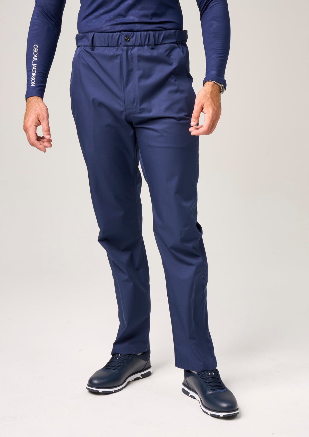 Paterson II Waterproof Trousers - Navy - Oscar Jacobson Golf