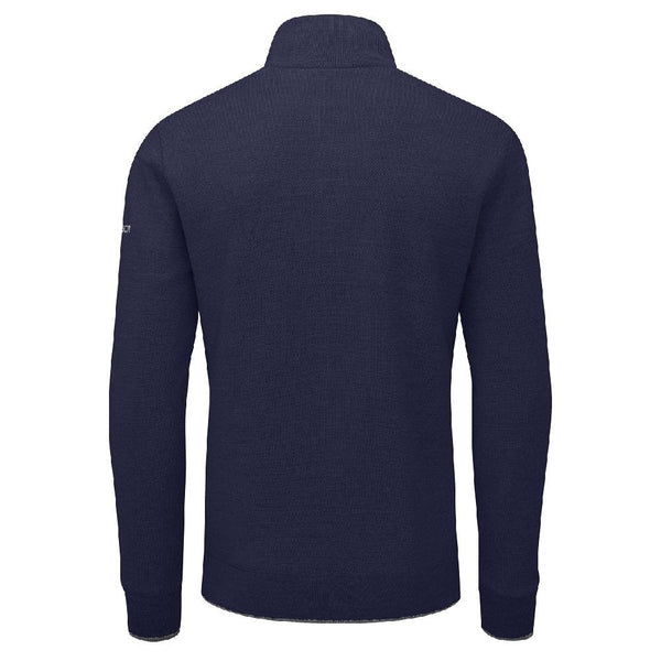 Anders Merino Wool Lined Sweater- Pewter Marl / Small-China Blue / Small-Black / Small-Navy / Small-Grey Marl / Small- Oscar Jacobson Golf