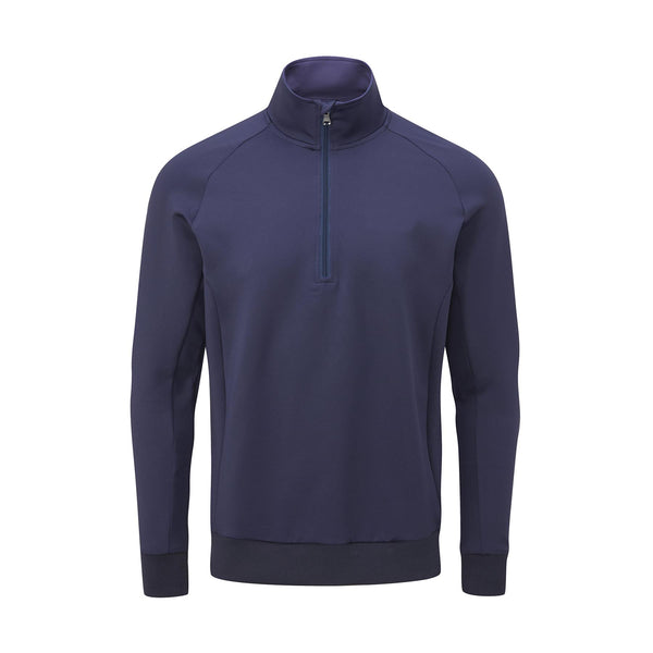 Trent Mid Layer- Black / Small-Solid Navy / Small- Oscar Jacobson Golf
