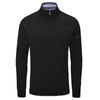 Anders Merino Wool Lined Sweater- Black / Small- Oscar Jacobson Golf
