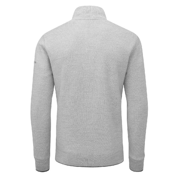 Anders Merino Wool Lined Sweater- Pewter Marl / Small- Oscar Jacobson Golf
