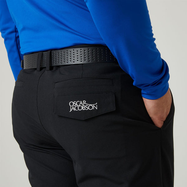 Desmond Flat Front Golf Trouser- Navy / 30" / 29"- Oscar Jacobson Golf